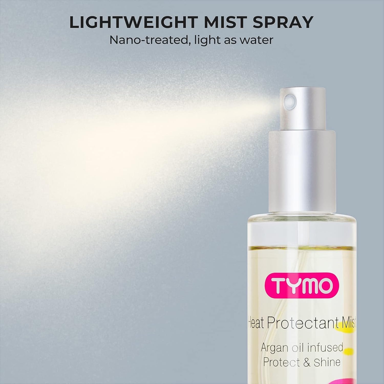 image:imageTYMO Heat Protection Spray for Hair with Argan Oil169 Fl Oz Pack of 1