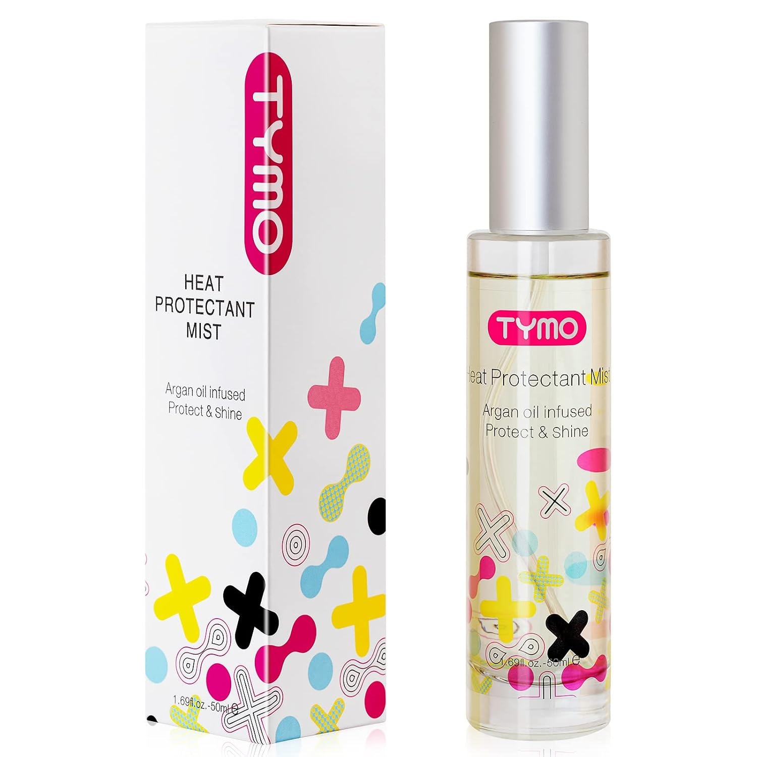 image:imageTYMO Heat Protection Spray for Hair with Argan Oil169 Fl Oz Pack of 1