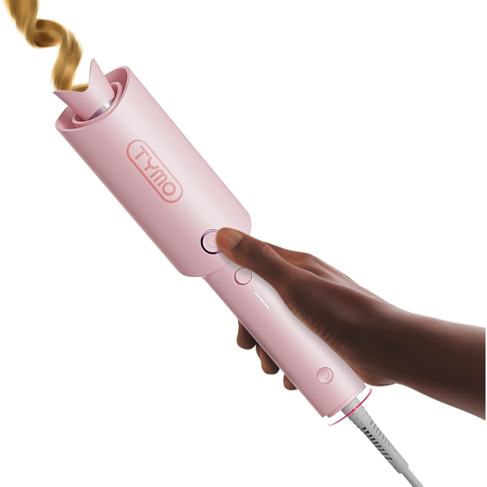 image:imageTYMO Automatic Rotating Curling Iron TYMO CURLPRO Beach Waves Hair CurlerPink