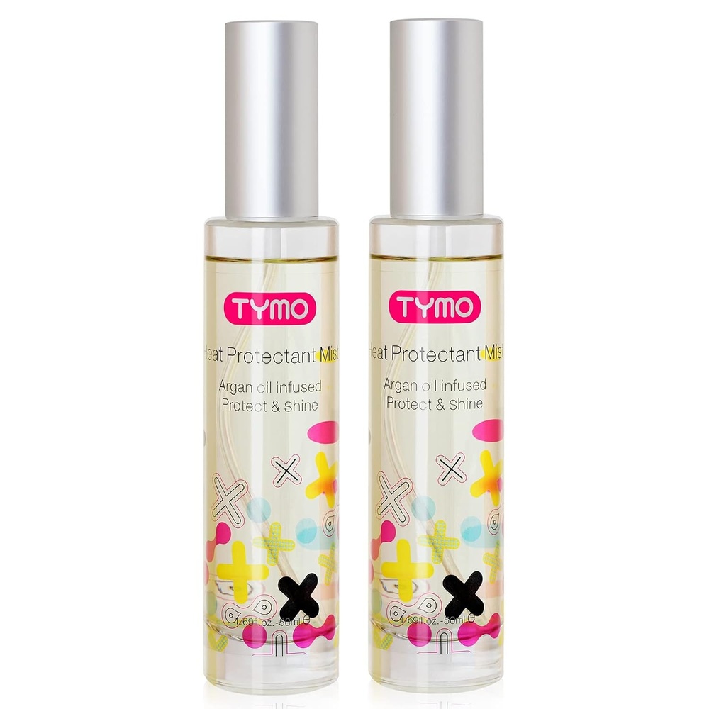 image:imageTYMO Heat Protection Spray for Hair with Argan Oil169 Fl Oz Pack of 2