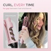 TYMO Automatic Rotating Curling Iron, TYMO CURLPRO Beach Waves Hair Curler(Pink)