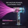 TYMO Blow Dryer with Comb & Diffuser, 110,000RPM Professional Hair Dryer(Metal Gray)