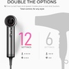 TYMO Blow Dryer with Comb & Diffuser, 110,000RPM Professional Hair Dryer(Metal Gray)