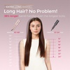 TYMO CurlPro Plus Automatic Rotating Curling Iron – Upgraded Long Barrel Curling Wand for Beach Waves & Long Hair, Ceramic Hair Curler for Women, Anti-Scald, 600M Ionic, Dual Voltage, Gold, 1 Inch(Gold Blush)