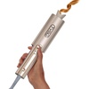 TYMO CurlPro Plus Automatic Rotating Curling Iron – Upgraded Long Barrel Curling Wand for Beach Waves & Long Hair, Ceramic Hair Curler for Women, Anti-Scald, 600M Ionic, Dual Voltage, Gold, 1 Inch(Gold)
