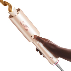TYMO Automatic Rotating Curling Iron, TYMO CURLPRO Beach Waves Hair Curler(Peach)